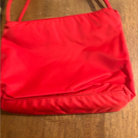 Prada Vibrant Red Nylon Shoulder Bag - Picture 2 of 8